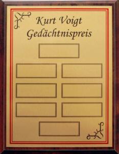 Gedächtnistafel Holz/Alu - WPT 195