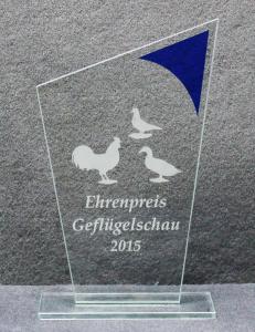 Glastrophäe gelasert - MLG 73